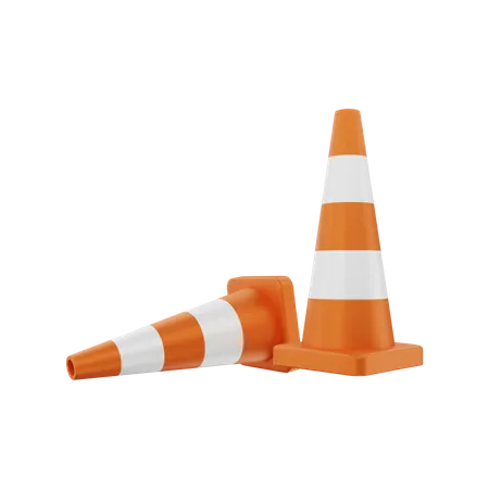 Road Cone  3D Illustration