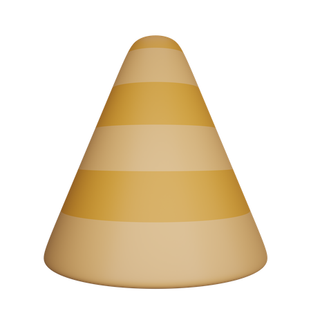 Road Cone 3D Icon