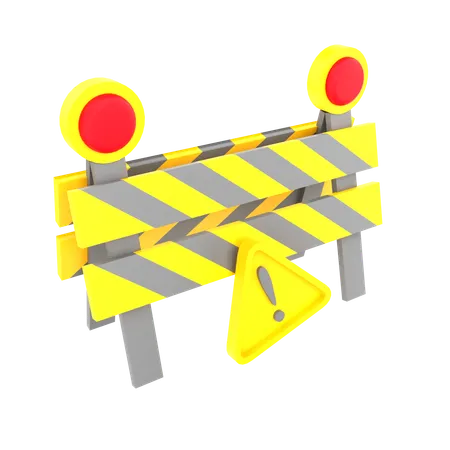 Road Construction  3D Icon