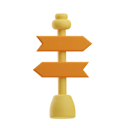 Road Direction  3D Icon