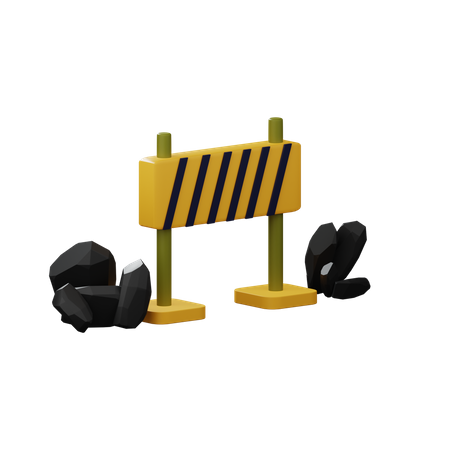 Road Divider  3D Illustration