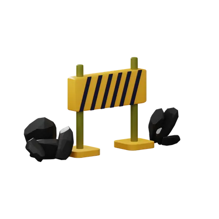 Road Divider  3D Illustration