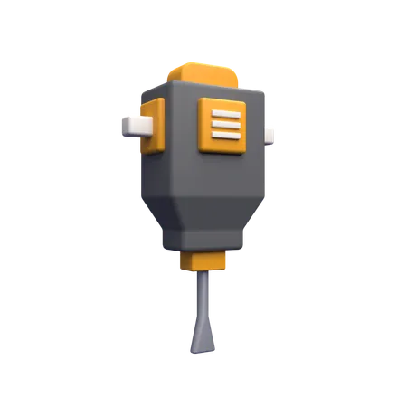 Road Drill  3D Icon