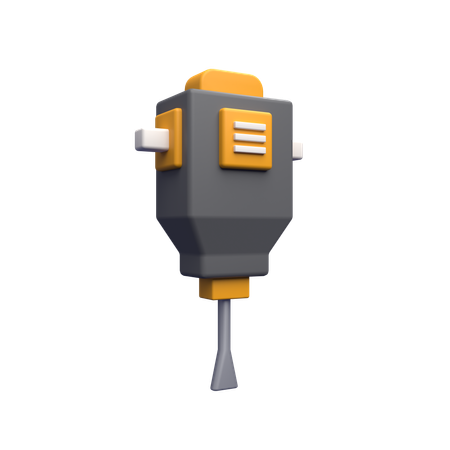 Road Drill  3D Icon