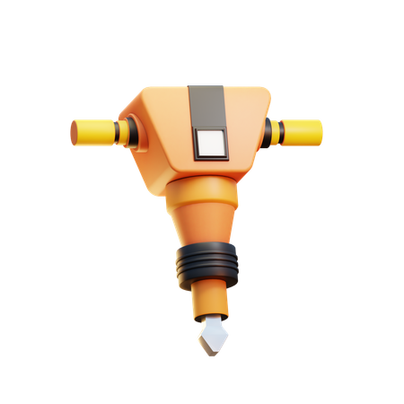 Road Drill  3D Icon