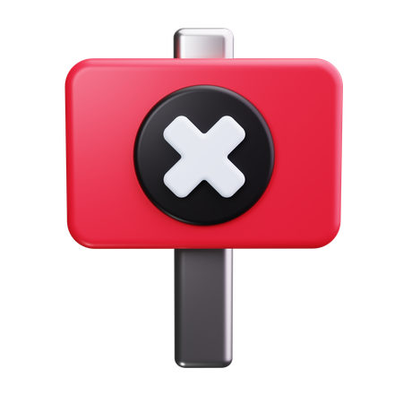 Road End  3D Icon