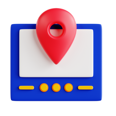 Road Gps  3D Icon