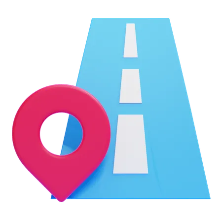 Road Location  3D Icon