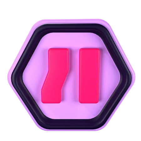Road Narrows From Left  3D Icon