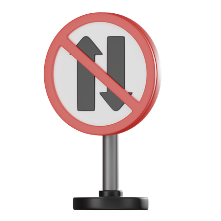 Road Prohibited  3D Icon