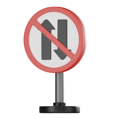 Road Prohibited  3D Icon