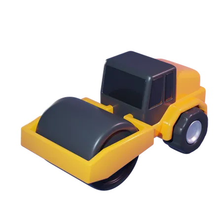 Road Roller 3 D Icon 3D Icon