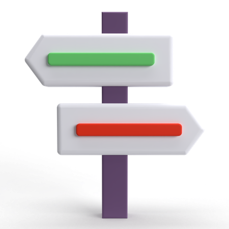 Road Sign  3D Icon