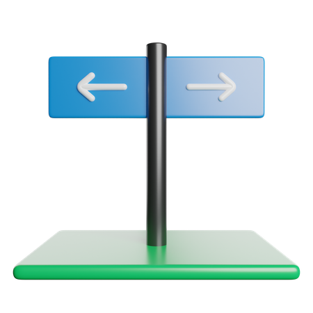 Road Sign  3D Icon