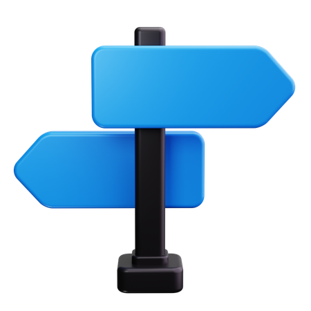 Road Sign  3D Icon