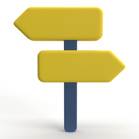 Road Sign  3D Icon