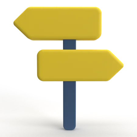 Road Sign  3D Icon