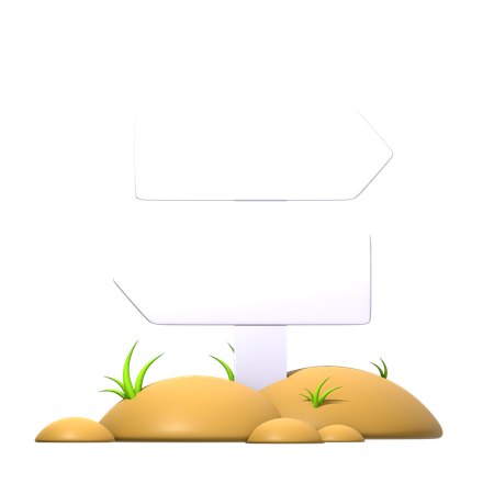 Road Sign  3D Icon