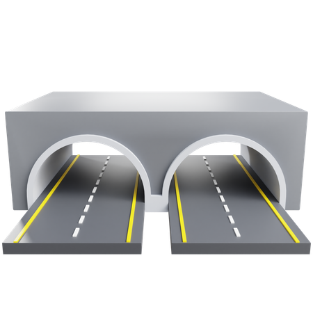 Road Tunnel  3D Icon