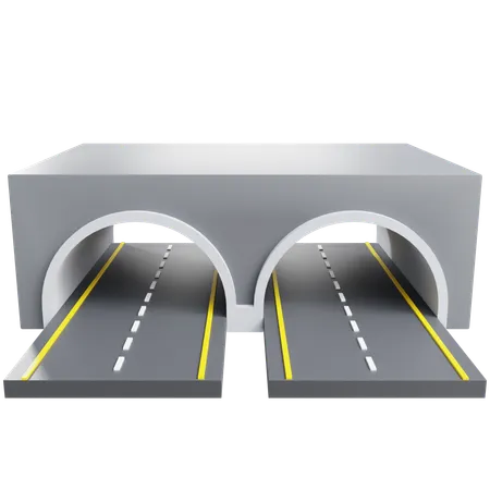 Road Tunnel  3D Icon