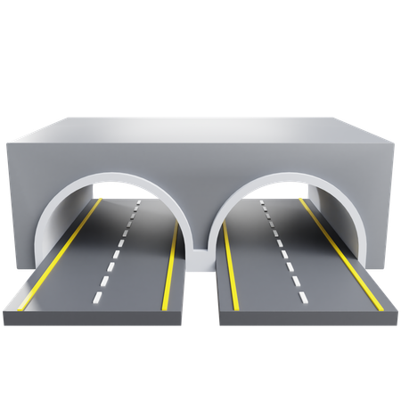 Road Tunnel  3D Icon