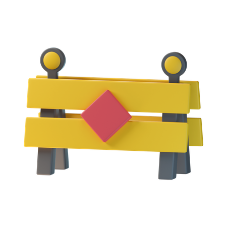 Roadblock Cone  3D Icon