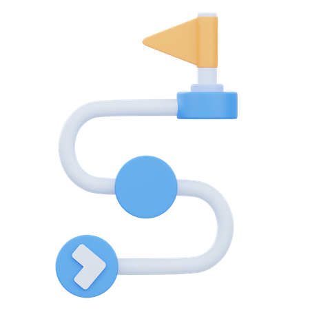 Roadmap  3D Icon