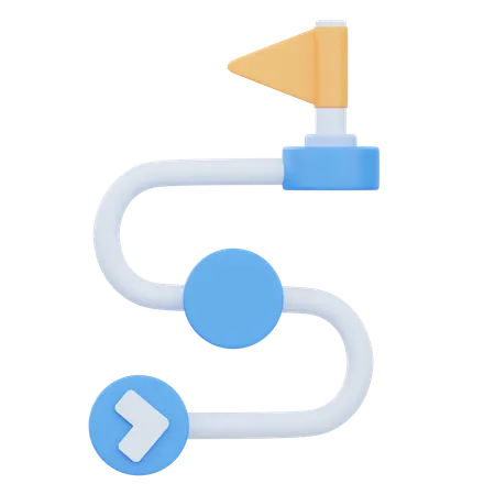 Roadmap  3D Icon
