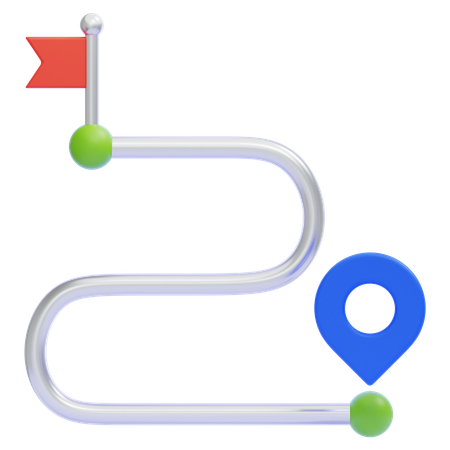 Roadmap  3D Icon