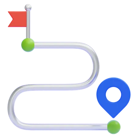 Roadmap  3D Icon
