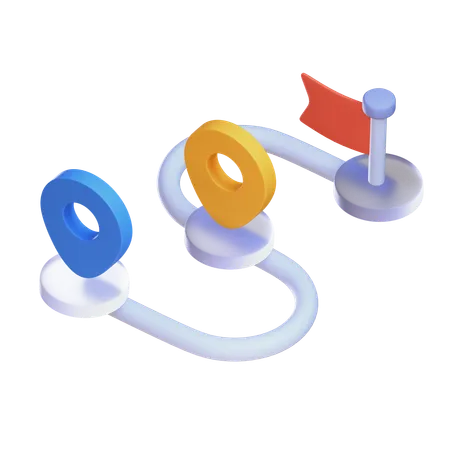 Roadmap  3D Icon