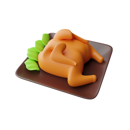 Roast chicken  3D Icon