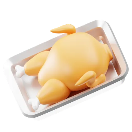 Roast Chicken  3D Icon