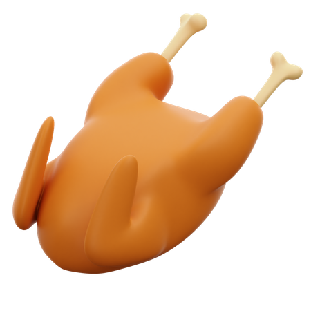 Roast Chicken 3D Icon
