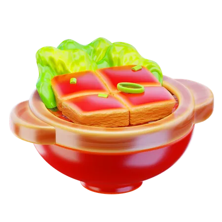 Roast Pork Soup  3D Icon