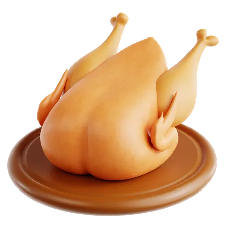 Roasted Chicken  3D Icon