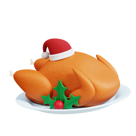 Roasted Chicken  3D Icon