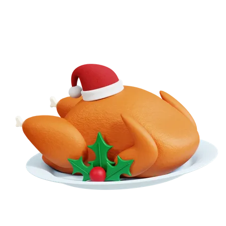 Roasted Chicken  3D Icon