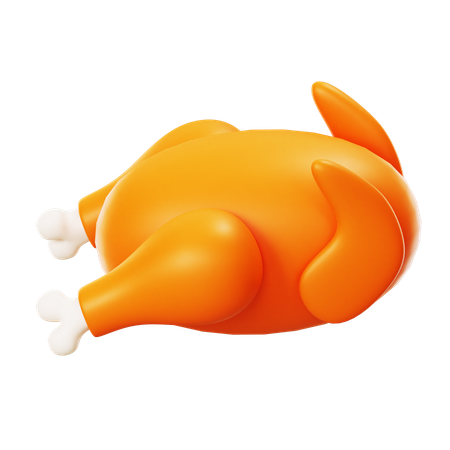 Roasted Chicken  3D Icon