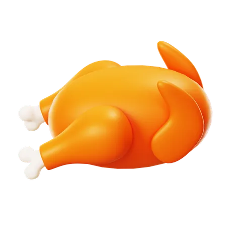 Roasted Chicken  3D Icon