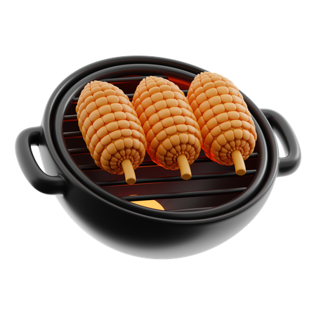 Roasted corn  3D Icon