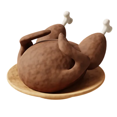 Roasted Turkey  3D Icon
