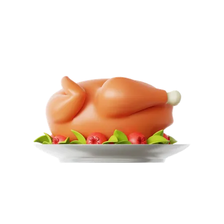Roasted Turkey  3D Icon