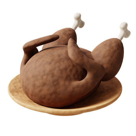 Roasted Turkey  3D Icon