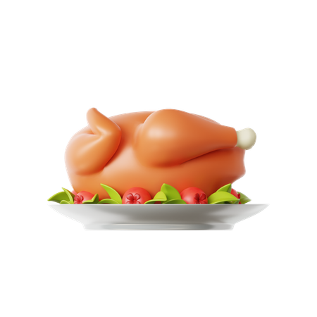 Roasted Turkey  3D Icon