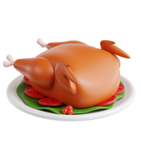 Roasted Turkey  3D Icon