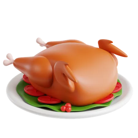 Roasted Turkey  3D Icon