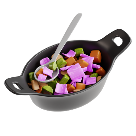 Roasted Vegetables  3D Icon