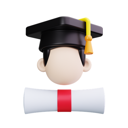 Robe de graduation  3D Icon