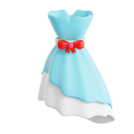 Robe de mariée  3D Icon